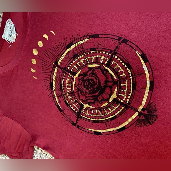 Modish rebel bke burgundy compass top S - Picture 4 of 7